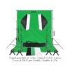 [Kit de Estudio para Video y Fotografia] 1 soporte para fondos de 2x2/ 1 telon de 2x3/ 1 kit de iluminacion x2 de 50x70/ 4 pinzas/ 2 bombillos de 20w/ - Imagen 2