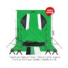 [Kit de Estudio para Video y Fotografia] 1 soporte para fondos de 2x2/ 1 telon de 2x3/ 1 kit de iluminacion x2 de 50x70/ 4 pinzas/ 2 bombillos de 20w/